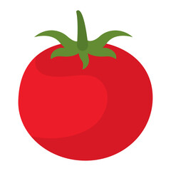 Tomato flat style icon. Vector