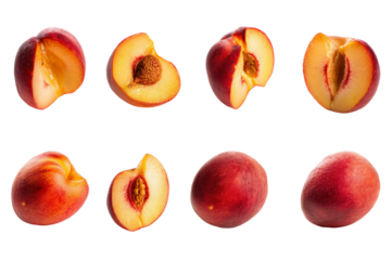 Peach front view, no background, velvety blush