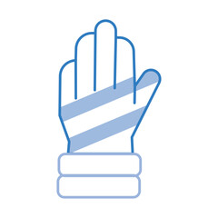 Winter glove clothing icon. Vector