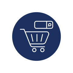 Product Search icon vector stock illustration