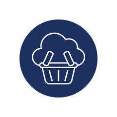 Online Store icon vector stock illustration