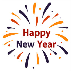 A vector illustration fireworks