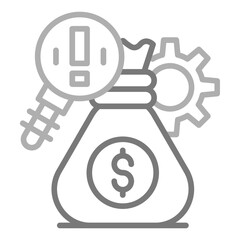 Loupe Money Icon