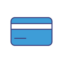 Bank Card icon vector stock illustration