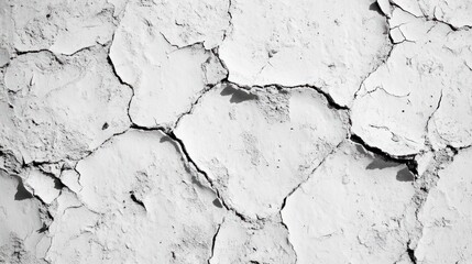 Obraz premium Close-up view of a white surface cracking and peeling, revealing texture