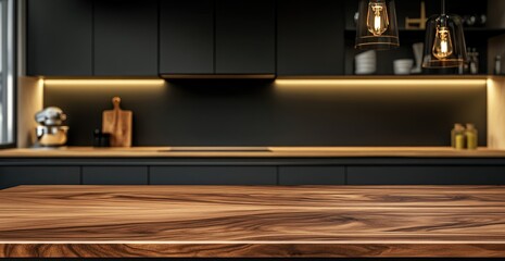 Modern kitchen counter top