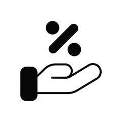 Discount icon vector stock illustration