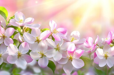 Fototapeta premium Blossoming apple tree