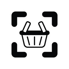 Product Scan icon vector stock illustration