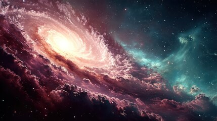 Fototapeta premium Spiral Galaxy Nebula