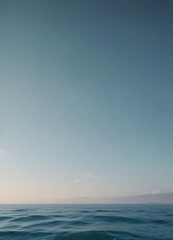 Subtle light blue to deeper teal gradient, calming ocean vibe,  digital,  spring,  horizon