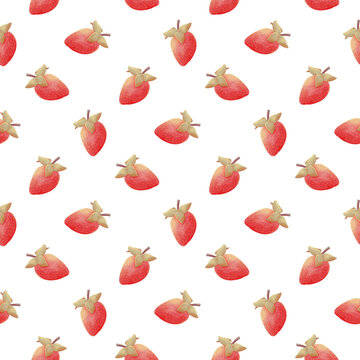 strawberry seamless pattern 