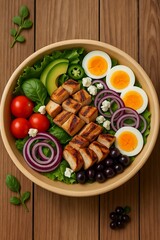 grilled chicken breast with vegetables