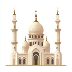 Fototapeta premium 3D rendered mosque digital art