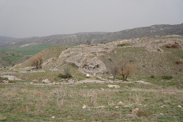 Obraz premium Hattusa Ancient City in Corum, Turkiye