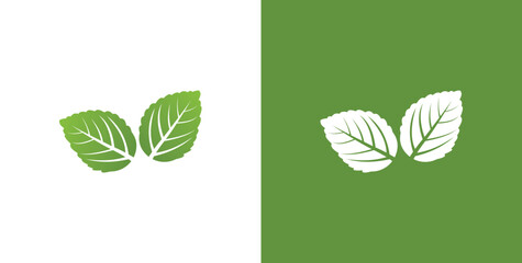Green leaf ecology nature element vector icon, Leaf Icon, Green leaf ecology nature element vector