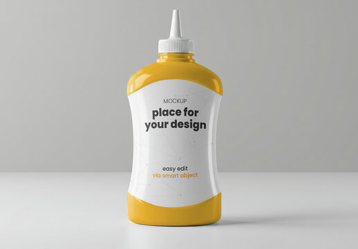 Dressing Plastic Packaging Mockup