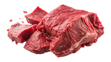 Fototapeta premium Fresh and Tender Beef Chuck Cubes Ready for Cooking a Delicious Meal