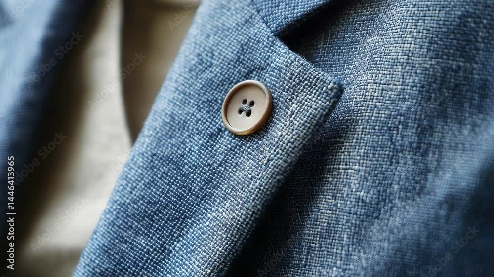 Aufkleber a detailed view of a button on a jacket