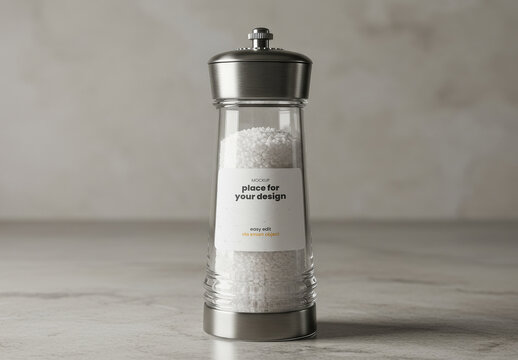 Salt Grinder Label Mockup