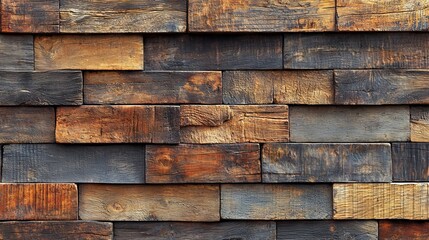 Rustic Wooden Wall Texture in Earthy Tones for Design Projects