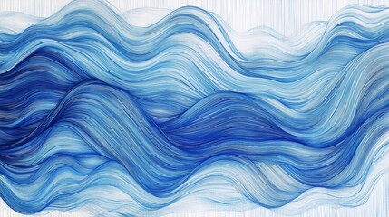 Fototapeta premium Abstract Blue Water Wave Texture Background