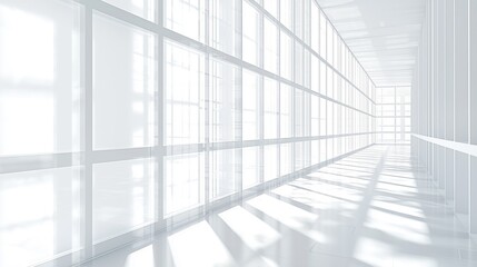 Obraz premium Fee abstract white 3 dimensional background