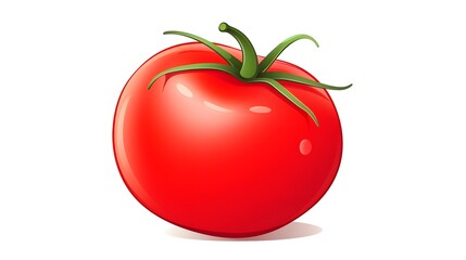 Professional Creative Tomato Icon Cartoon Vector Illustration for Multimedia Projects