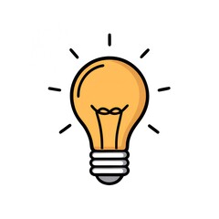 Illuminating Idea: A radiant, lightbulb, embodying inspiration, innovation, and the spark of creativity. It's a visual metaphor for ideas and problem-solving. 