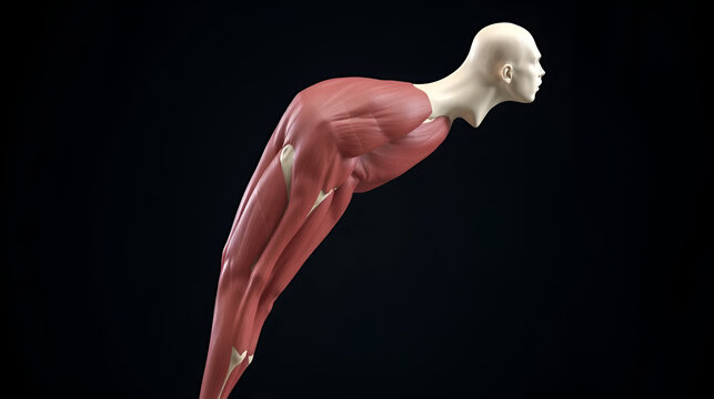 Adductor brevis Muscle Anatomy For Medical Concept 3D