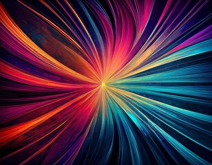 Obraz premium fractal burst background