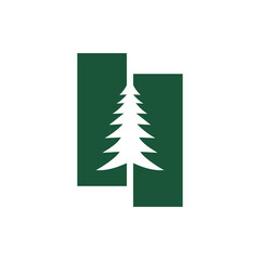 tree, illustration, nature, vector, design, symbol, forest, logotype, pine, wood, plant, pine tree, environment, abstract, christmas, logo, no people, sign, landscape, graphic, horizontal, label, silh