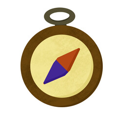 Compass vintage camp adventure equipment 