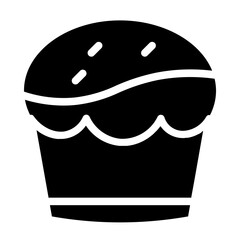 Cake Sweet Cream Glyph Icon