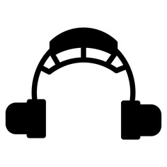 Audio Earphones Sound Glyph Icon