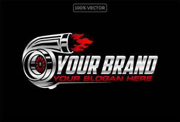  turbo diesel logo template vector illustration