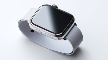 Light gray wristwatch on light gray band
