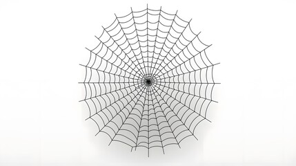 Obraz premium Spider Web Arachnid Old Net Grungy Element Isolated on White Background