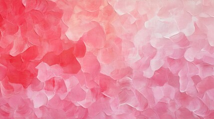 Fototapeta premium Abstract painting featuring a soft, textured blend of pinks and whites.