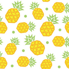 Abstract geometric pineapple pattern. Seamless pattern for fashion design, fabric, wallpaper and all kinds of prints on light background.
