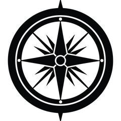 Obraz premium sailor element isolated compass on white backgroun