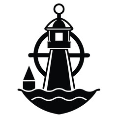 sailor element isolated harbor buoy on white backg