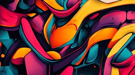 Abstract Swirls with Vibrant Colors and Dynamic Shapes on Transparent Background