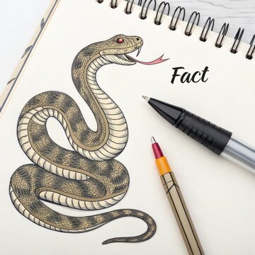 snake on a white background