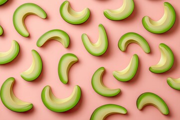 Fresh Avocado Slices Pattern