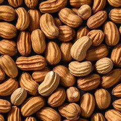 Obraz premium very well roasted spicy peanuts Generative AI