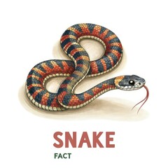 Fototapeta premium snake on a white background