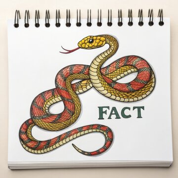 snake on a white background