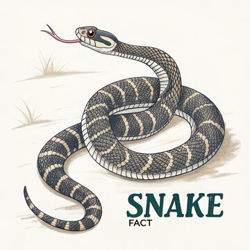snake on a white background