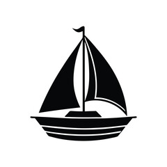 sailor element isolated sailboat on white backgrou